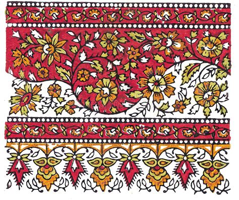 Indian Traditional Textile Design Stock Illustration Image 282814