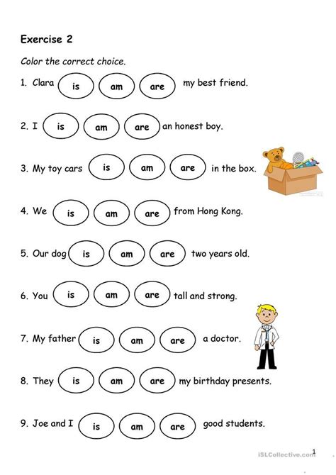 Present Simple Verb To Be Worksheet Free Esl Printable Worksheets