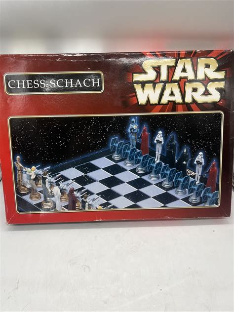 Star Wars Chess Schach Collectors 3d Chess Set 1999 Original Trilogy