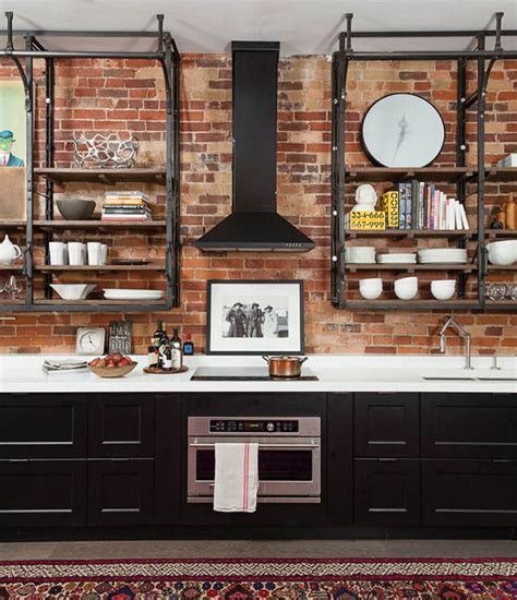 30 Kitchens That Dare To Bare All With Open Shelves Industrial Decor