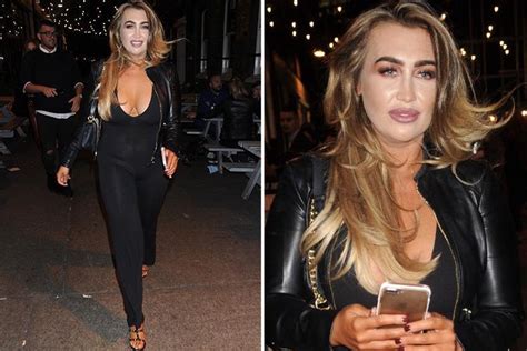 Lauren Goodger Suffers Make Up Fail As Her Face Doesn T Match Her Tan On Night Out After Being
