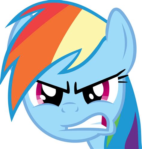 Rainbow Dash Angry By Mio94 On Deviantart