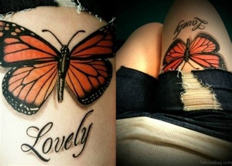 71 Pretty Butterfly Tattoos On Thigh
