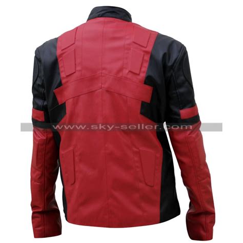 Deadpool 2 Ryan Reynolds Wade Wilson Leather Costume Red Pink Color