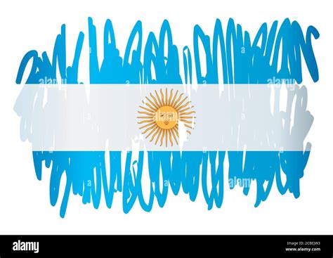 Bandera De Argentina República Argentina Plantilla Para El Diseño De Premios Un Documento