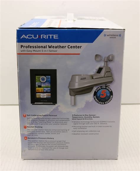 Wireless wifi professional weather station solar sensor lcd uv light. AcuRite Professional Weather Center with Easy Mount 5-in-1 ...