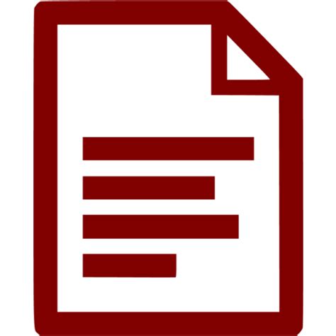 Maroon text file 3 icon - Free maroon file icons
