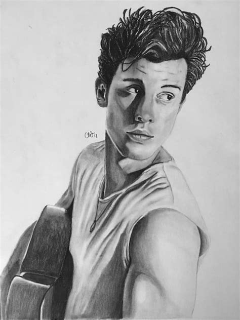 Shawn Mendes Custom Original Drawing Fan Art Etsy