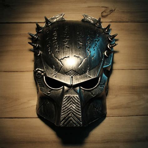 Cool Predator Mask For Halloween Masquerade Cosplay Silver Gray In