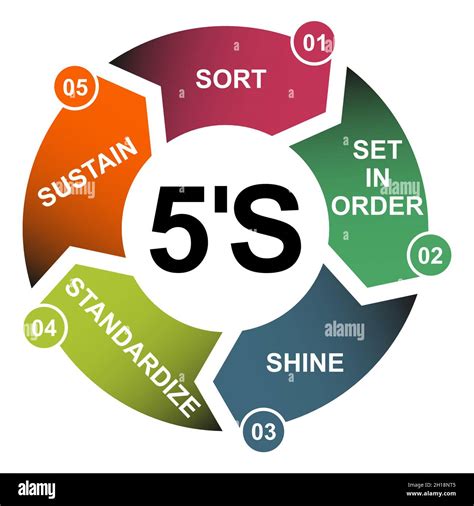 5s Process For Company Sort Shine Sustain Standardize Set In Order
