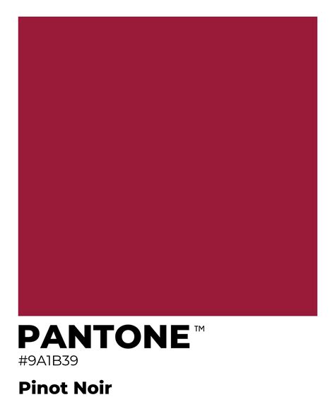 Pantone Prints Pinot Noir Etsy