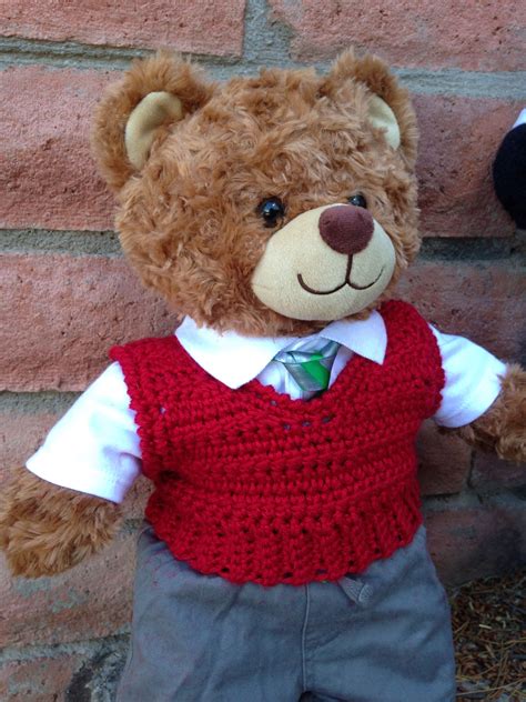 Adorable Crocheted Vest For Teddy Bears