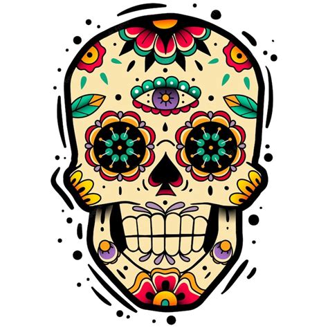 Premium Vector Traditional Mexican Sugar Skull