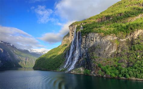 Geirangerfjord With The Seven Sisters Waterfall