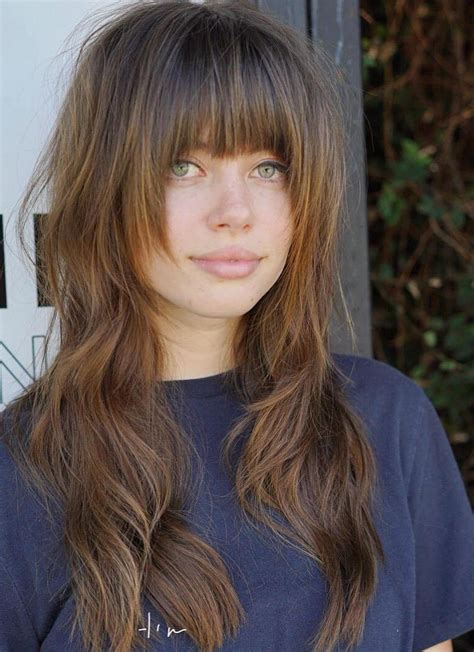 Long Layered Haircut With Bangs Rockwellhairstyles