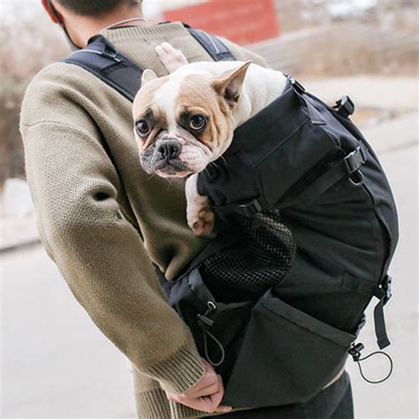 Dog Carrier Backpack For Small And Medium Pets Front Facing Adjustable