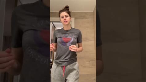Hot Alexandra Daddario Exercise In Gym Youtube