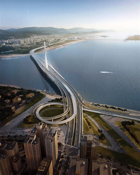Zaha Hadid Architects Danjiang Bridge In Taipei Taiwan