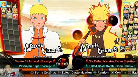 Naruto Ultimate Ninja Storm 4 Character List Topgz