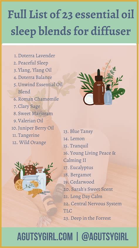 23 Essential Oil Sleep Blends For Diffuser A Gutsy Girl