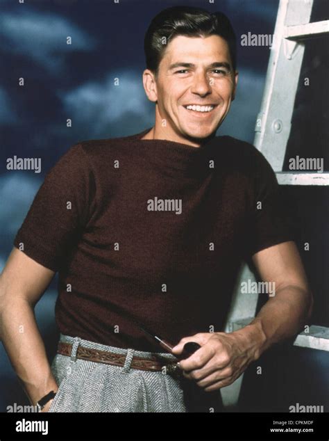 A Color Portrait Of The Film Star Ronald Reagan Pictured In Los Angeles