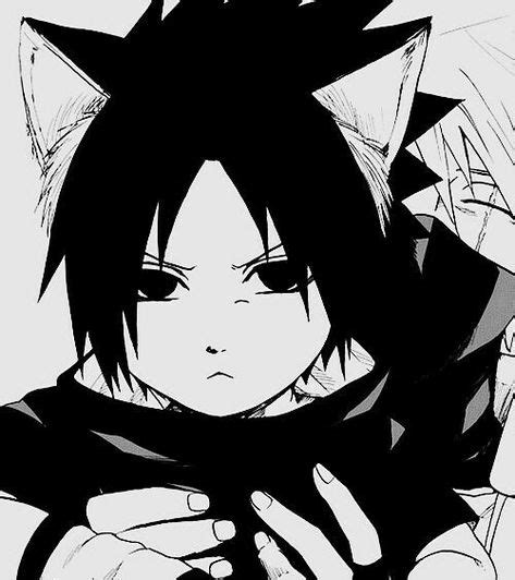 Sasuke Kakashi Funny Cute Neko Cat Ears Young Childhood Naruto