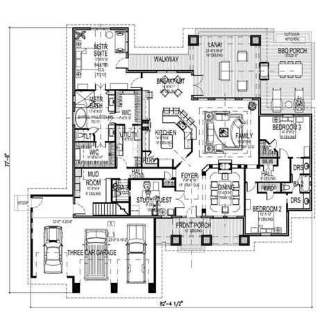The House Designers Thd 9167 Builder Ready Blueprints To Build A Large