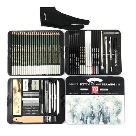 Buy Art Ranger Kalour 70 Pc Box Art Sketching Kit Graphite Charcoal