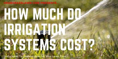 The company works to build a lawn care program that meets all of your lawn care needs. How Much Do Lawn Irrigation Systems Cost? (Typical Homes) | CG Lawn