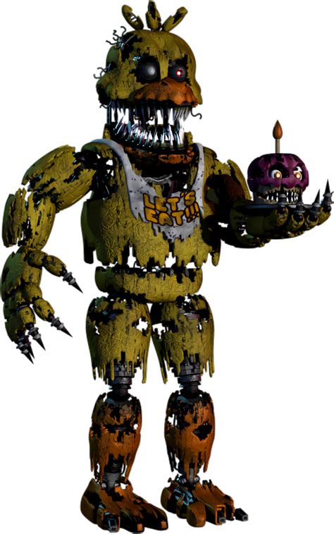 Hq Nightmare Chica By A Battery On Deviantart