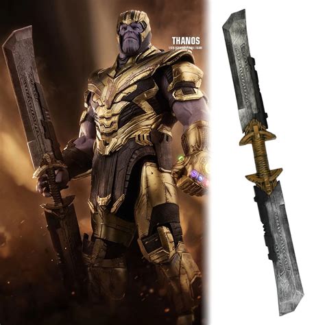 Avengers Endgame Thanos Double Edged Sword Weapon Detachable Cosplay