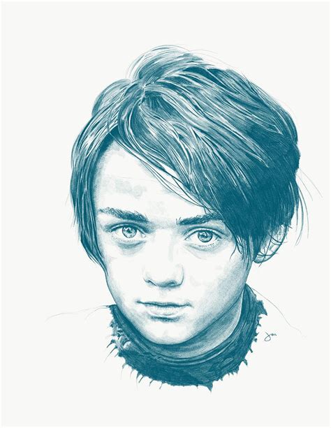 Maisie Williams Done In Adobe Sketch Rdrawing