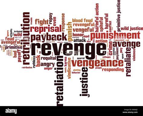 Revenge word cloud concept. Vector illustration Stock Vector Image & Art - Alamy