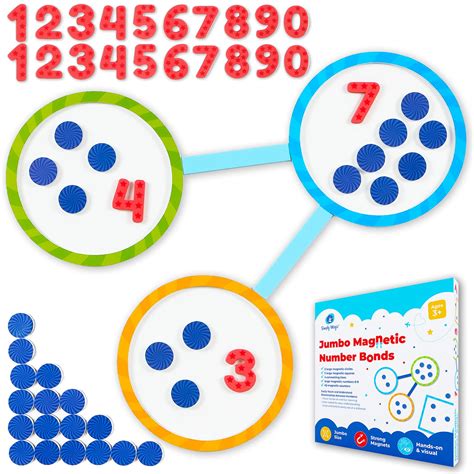 Buy 75 Pcs Magnetic Number Bonds Set Magnetic Numbers For Whiteboard