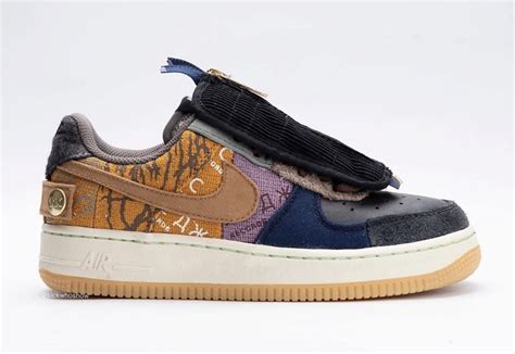 The nike air force 1 travis scott echoes his 'acid of rap' status by launching a design with a canvas upper with several reflective details hidden throughout the upper to depict his. Travis Scott Nike Air Force 1 Low Zipper CN2405-900 ...