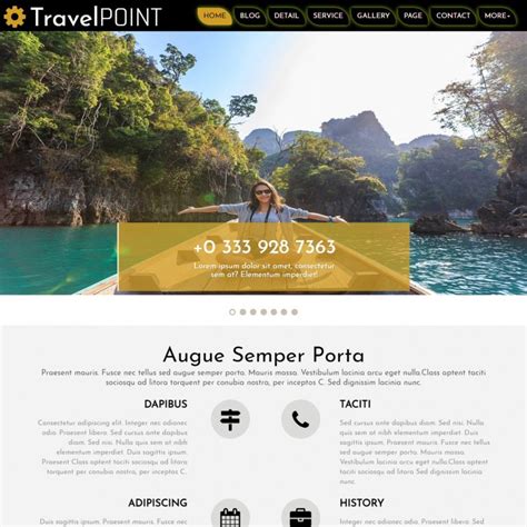 Tourism Website Template Templateonweb