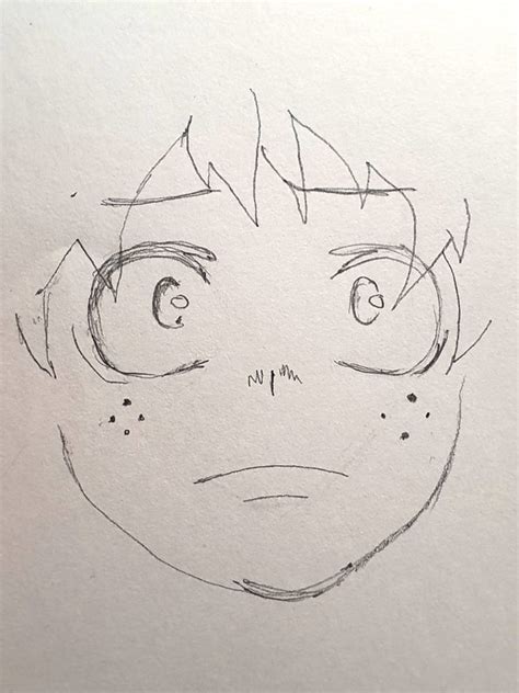 How to Draw Deku from My Hero Academia