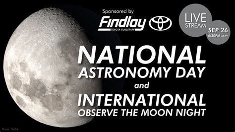 National Astronomy Day And International Observe The Moon Night