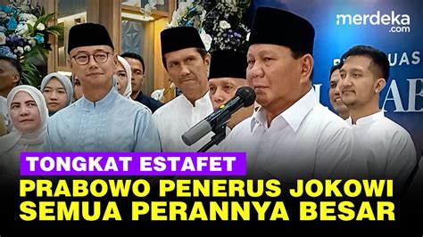 Prabowo Blak Blakan Jadi Penerus Tongkat Estafet Jokowi Transisi