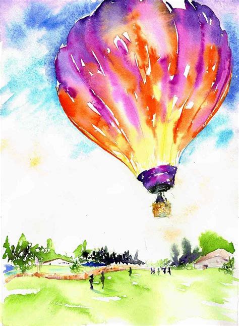 A Celebration Of Hot Air Balloons In Watercolour — Kerrie Woodhouse