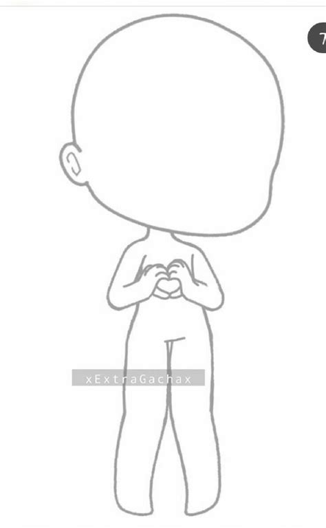 Blank Gacha Body Character Sheet Template Gacha Life Gradrisrad