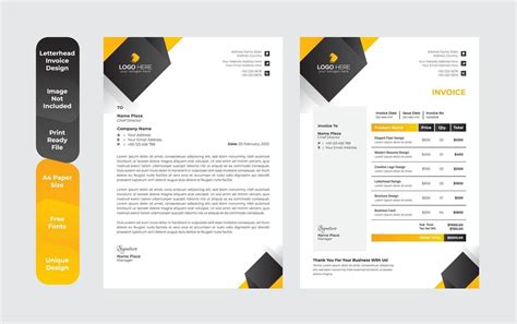 Professional Letterhead Template Modern Business Letterhead Design