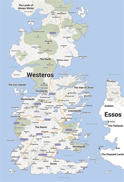 Westeros Karte Deutsch Landkarte