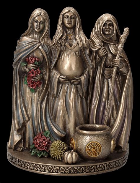 Hekate Figurine Mother Maiden Crone Gods Figures Gothic Shop