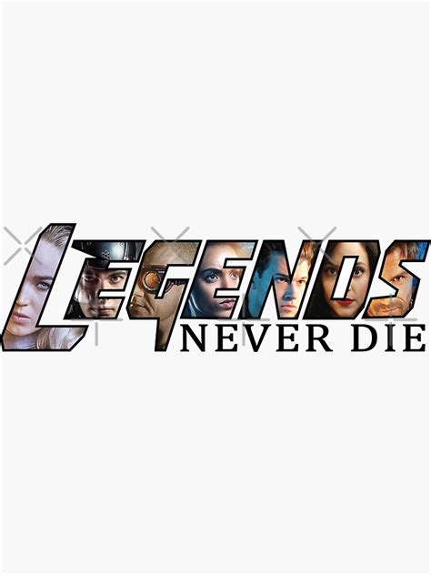 Legends Never Die Sticker For Sale By Catsbag Redbubble