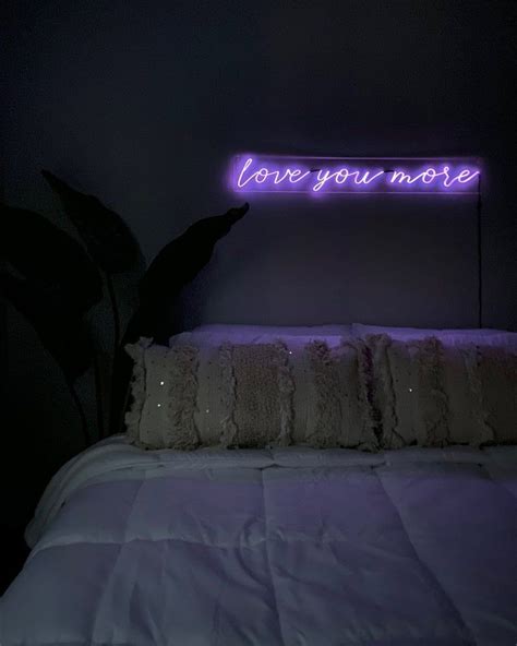 Love You More Neon Sign 36 Inches Custom Handmade