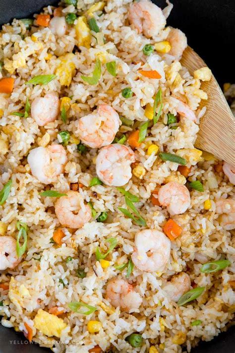The steps to prepare fried rice and chicken. Shrimp Fried Rice - Easy and Better Than Take Out!