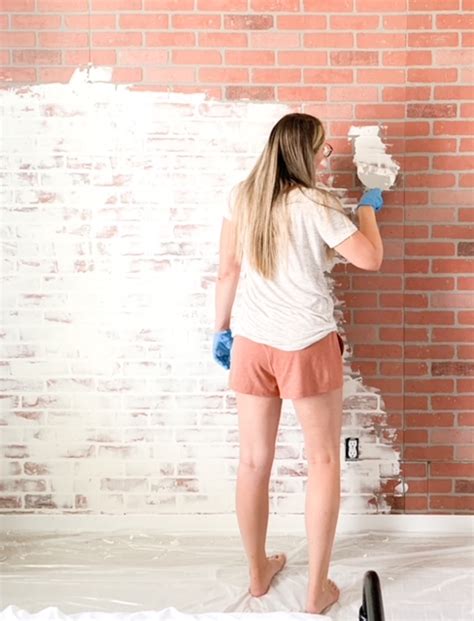 Diy Faux Brick Accent Wall 3 Simple Steps Sprucing Up Mamahood