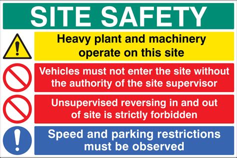 Construction Site Message Boards Warning Safety Signs