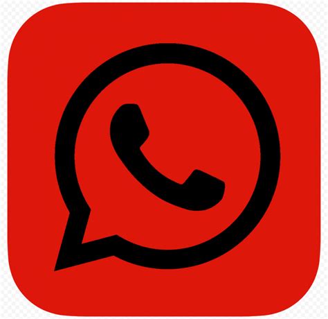 Hd Dark Red And Black Whatsapp Wa Whats App Logo Icon Png Citypng In